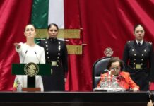 Claudia Sheinbaum Pardo rinde protesta como la primera presidenta de México, ante el Congreso de la Unión