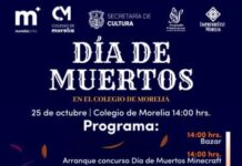 Colegio de Morelia ofrecerá programa de arte, cultura y tecnología en su celebración de Día de Muertos