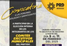 El PRD Michoacán refuerza su organización con la elección de nuevos Comités Municipales