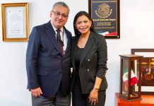 Araceli Saucedo se reúne con el Presidente del Colegio Nacional del Notariado, acuerdan cerrar filas en pro de los municipios