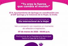 Conmemora Gobierno de Quiroga el Día Internacional de la Mujer con una caminata de reflexión y empoderamiento