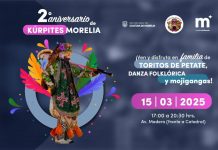 Gobierno de Morelia anuncia 2do Aniversario de Kúrpites Morelia en el Centro Histórico