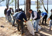 Más de 4 toneladas recolectadas, en Primera Jornada de Limpieza de la Presa de Cointzio