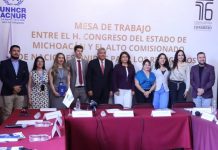 Instala Congreso Mesa de Trabajo con oficina del Alto Comisionado de Naciones Unidas para Refugiados