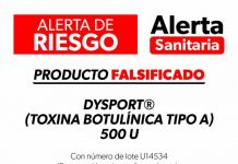 Alerta SSM sobre la falsificación del medicamento Dysport