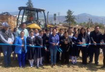 Arrancan diputada Tere Herrera y presidenta Jeovana Alcántar obra en Secundaria Roberto López Maya