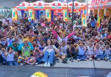 Niñas y niños de Chiquimitío y Atapaneo vivieron feliz celebración con Feria de la Niñez del DIF Morelia