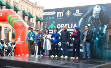 Yankel Benítez da banderazo al “Morelia Bike Marathon 2025”