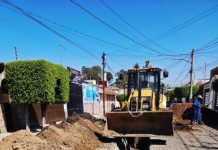 Adolfo Torres supervisa trabajos de reparación de drenaje en la colonia Nueva Chapultepec