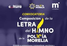 Invita SeCultura a convocatoria de composición de letra del Himno de la Policía Morelia