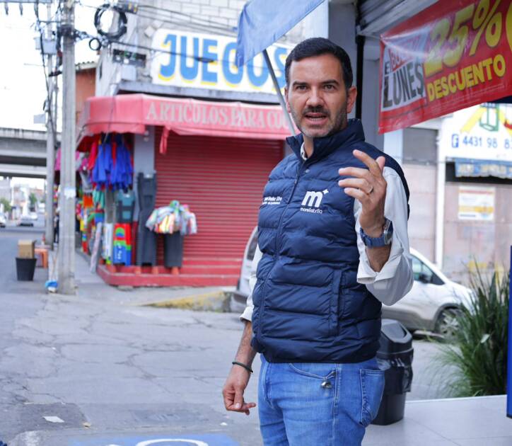 Yankel Benítez guía operativo de ordenamiento de establecimientos en colonia Ignacio Zaragoza